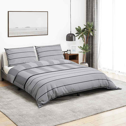 Set Copripiumino Grigio 260x240 cm in Cotone
