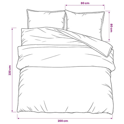 Set Copripiumino Grigio 200x220 cm in Cotone | homemem39