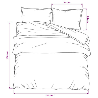 Set Copripiumino Grigio 200x200 cm in Cotone | homemem39