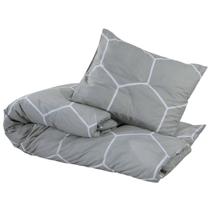 Gray Duvet Cover Set 260x220 cm in Cotton