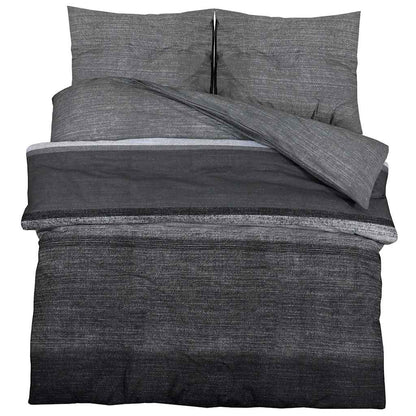 Set Copripiumino Grigio Scuro 135x200 cm in Cotone