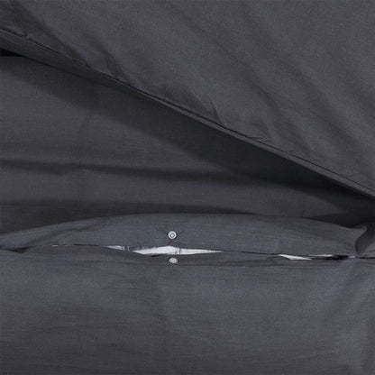 Black Duvet Cover Set 140x200 cm in Cotton