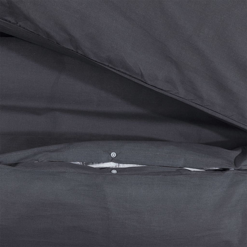 Black Duvet Cover Set 260x220 cm in Cotton