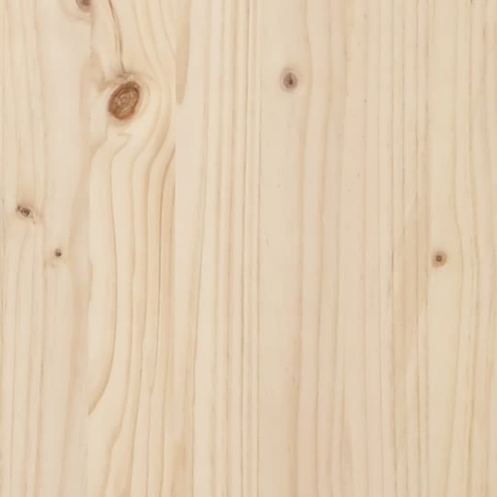 Cesto per Bucato 44x44x66 cm Legno Massello Pino
