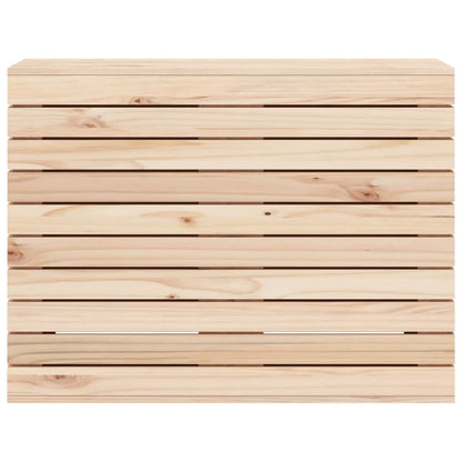Cesto per Bucato 88,5x44x66 cm Legno Massello Pino - homemem39