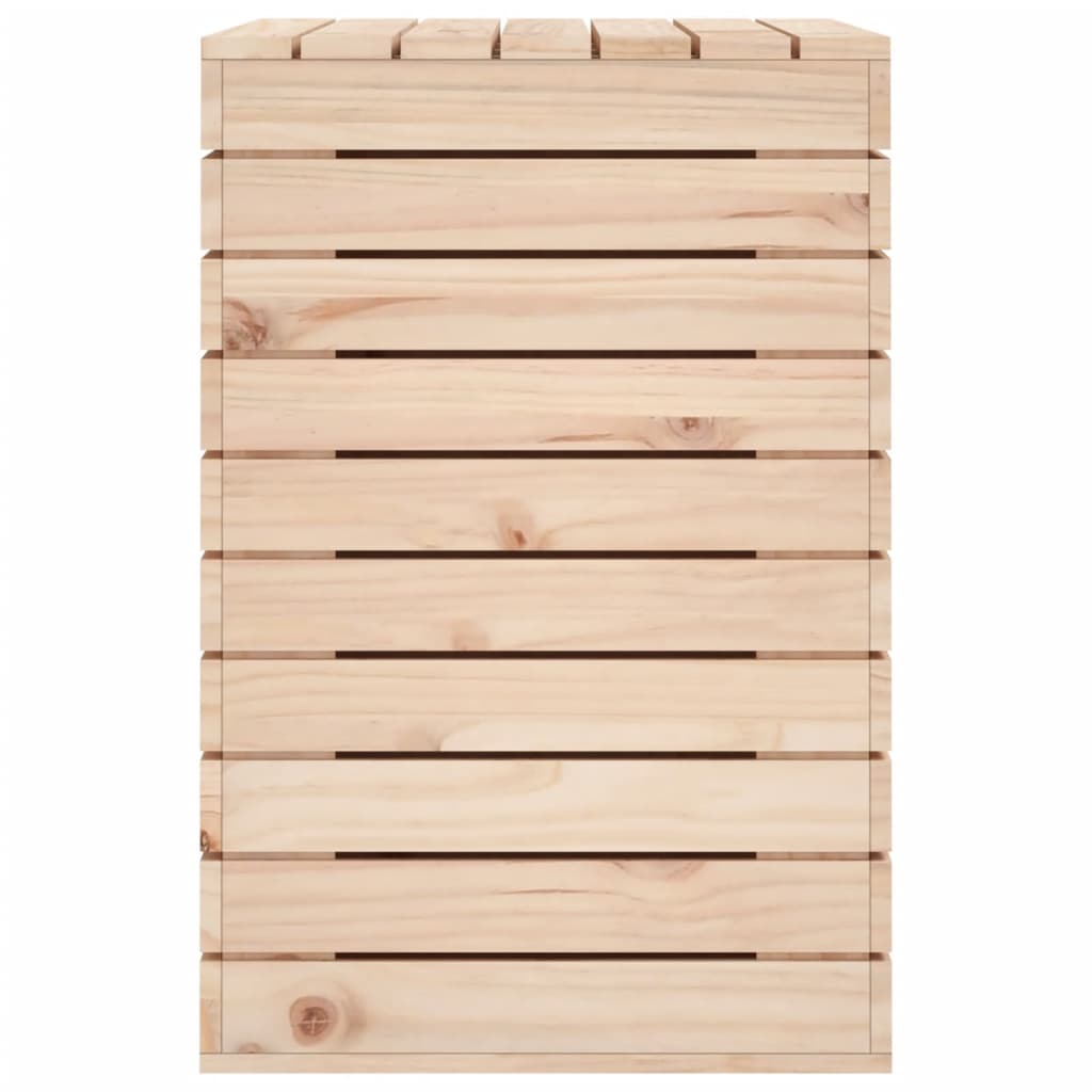 Cesto per Bucato 88,5x44x66 cm Legno Massello Pino - homemem39
