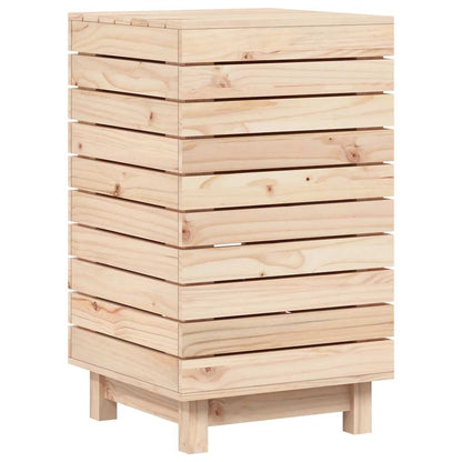Cesto per Bucato 44x44x76 cm Legno Massello Pino | homemem39