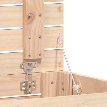 Cesto per Bucato 44x44x76 cm Legno Massello Pino | homemem39