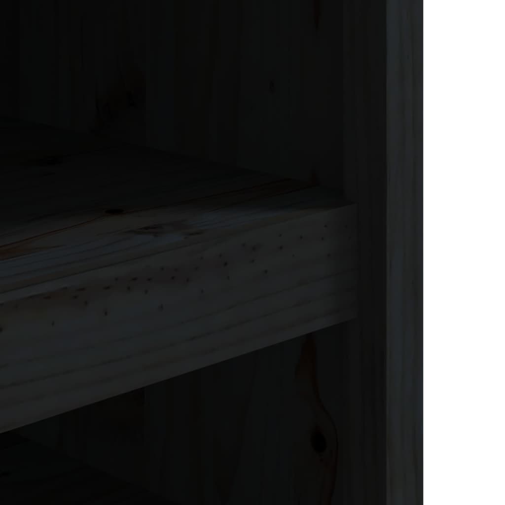 Mobile da Cucina da Esterno Nero 106x55x64 cm Legno Massello di Pino - homemem39