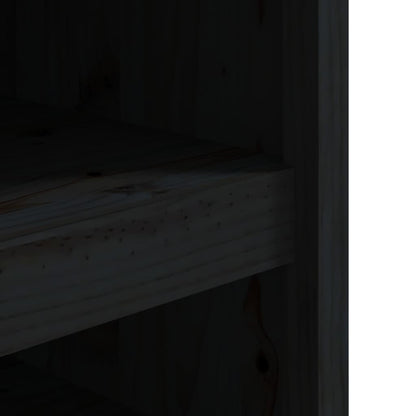 Mobile da Cucina da Esterno Nero 106x55x64 cm Legno Massello di Pino - homemem39