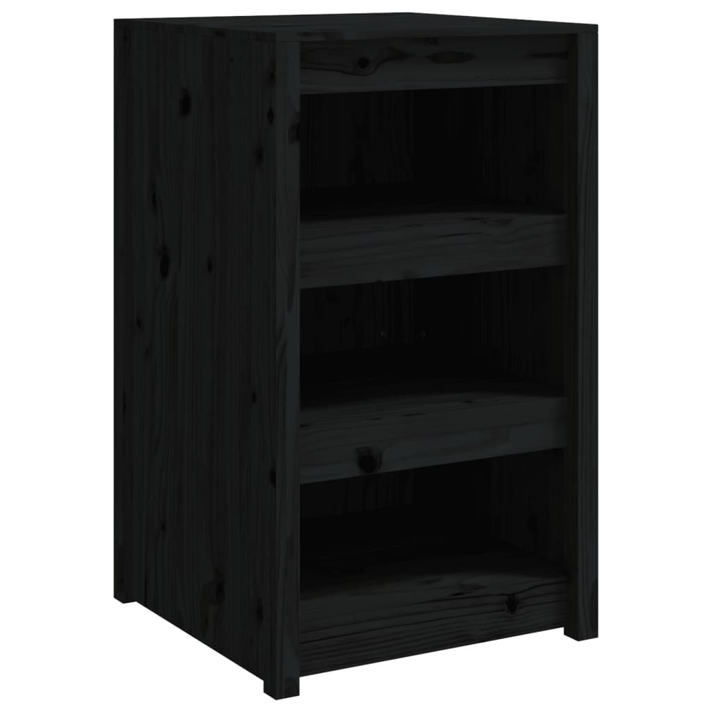 Mobile da Cucina da Esterno MEPPEL Nero 55x55x92 cm Legno Massello di Pino