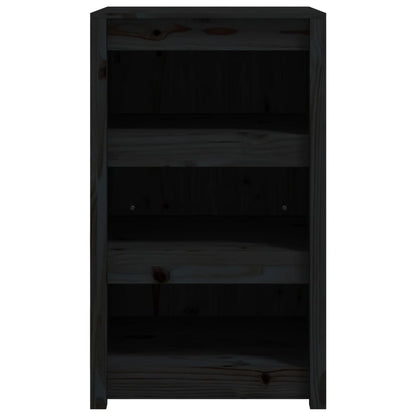 Mobile da Cucina da Esterno MEPPEL Nero 55x55x92 cm Legno Massello di Pino