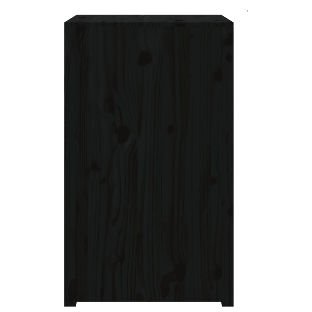 Mobile da Cucina da Esterno MEPPEL Nero 55x55x92 cm Legno Massello di Pino
