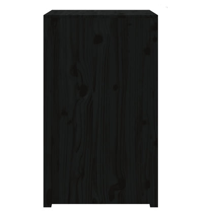 Mobile da Cucina da Esterno MEPPEL Nero 55x55x92 cm Legno Massello di Pino