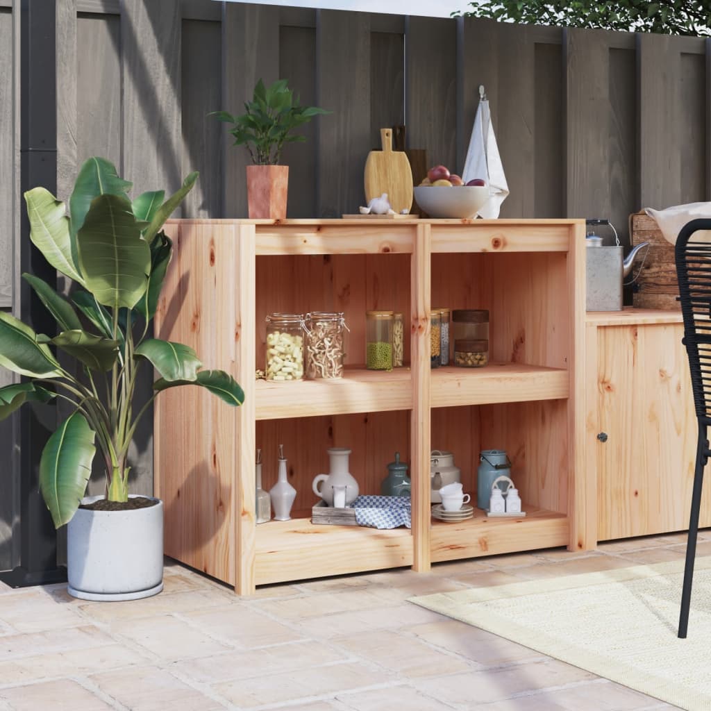 Mobile da Cucina da Esterno MEPPEL 106x55x92 cm Legno Massello di Pino | homemem39