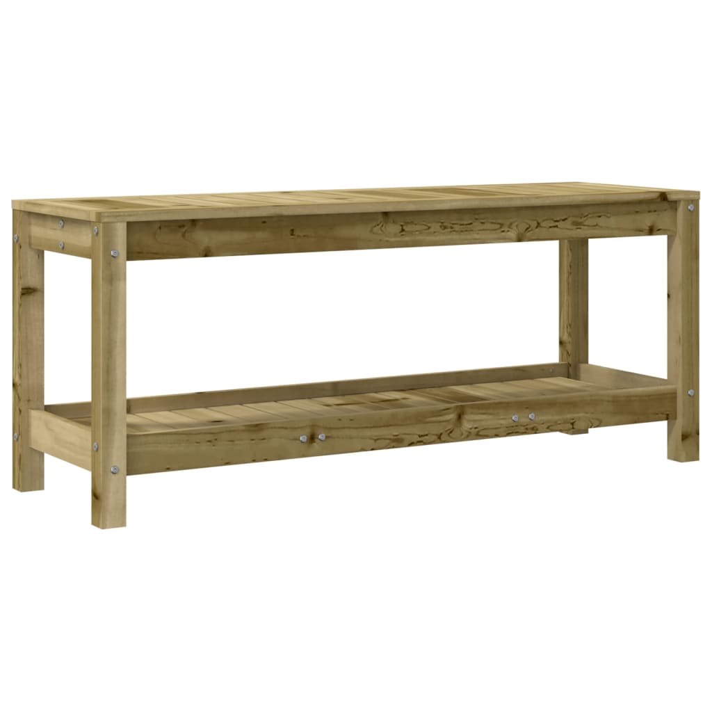 Panca da Giardino 108x35x45 cm Legno Massello Pino Impregnato | homemem39