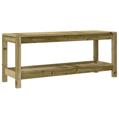Panca da Giardino 108x35x45 cm Legno Massello Pino Impregnato | homemem39