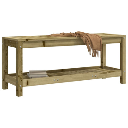 Panca da Giardino 108x35x45 cm Legno Massello Pino Impregnato | homemem39