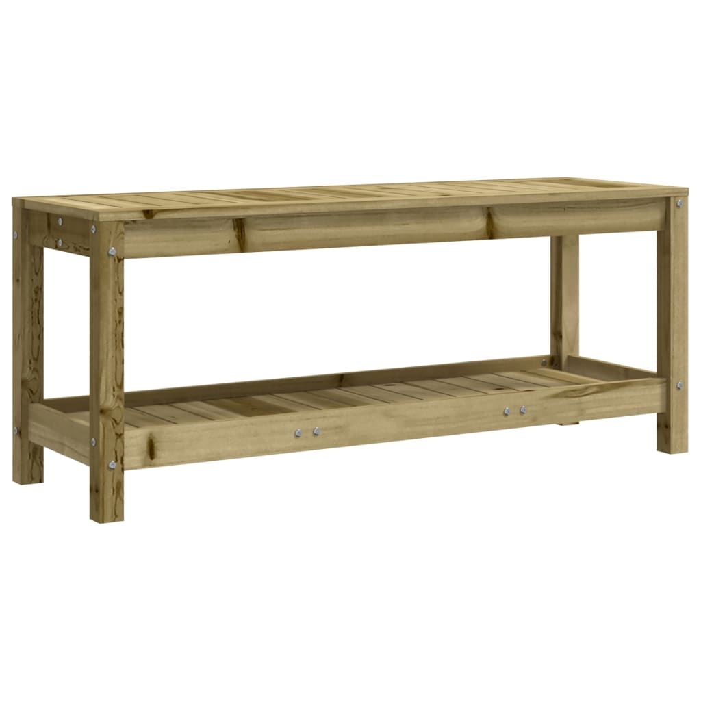 Panca da Giardino 108x35x45 cm Legno Massello Pino Impregnato | homemem39