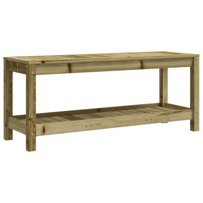 Panca da Giardino 108x35x45 cm Legno Massello Pino Impregnato | homemem39