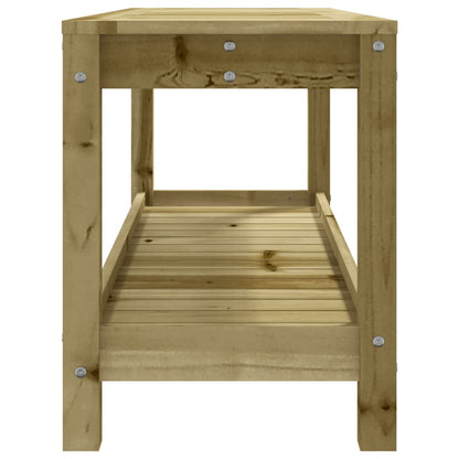 Panca da Giardino 108x35x45 cm Legno Massello Pino Impregnato | homemem39