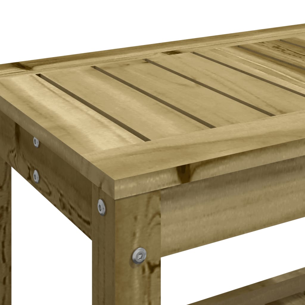 Panca da Giardino 108x35x45 cm Legno Massello Pino Impregnato | homemem39