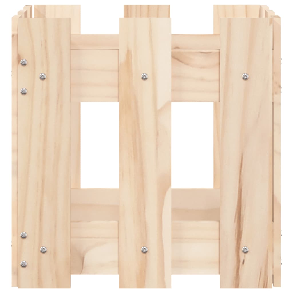 Fioriera Giardino Design a Recinzione 30x30x30 cm Massello Pino | homemem39
