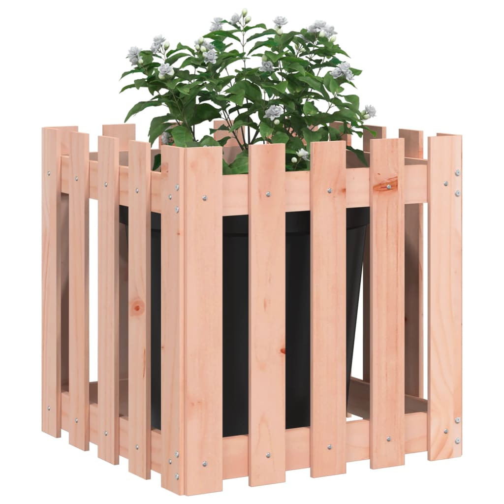 Fioriera Giardino Design Recinzione 50x50x50cm Massello Douglas | homemem39