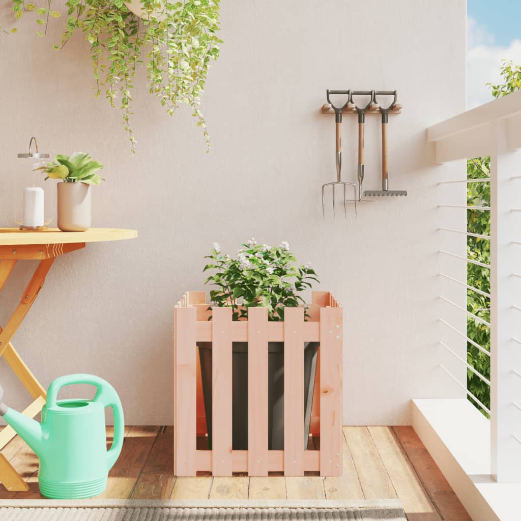 Fioriera Giardino Design Recinzione 50x50x50cm Massello Douglas | homemem39