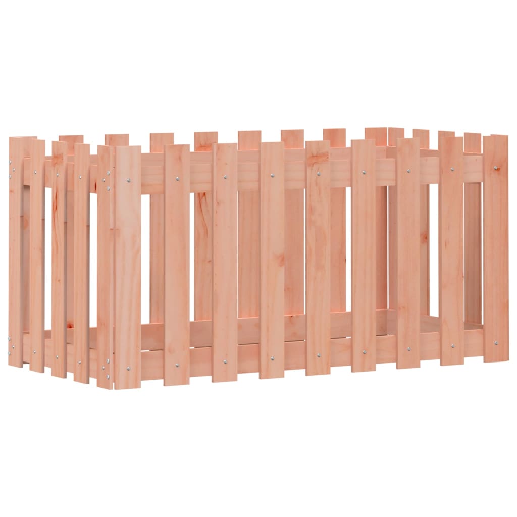 Fioriera Rialzata Giardino Recinzione 100x50x50cm Legno Douglas | homemem39