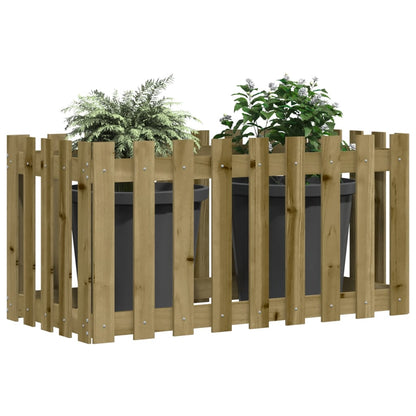 Fioriera Rialzata da Giardino 100x50x50 cm in Pino Impregnato | homemem39