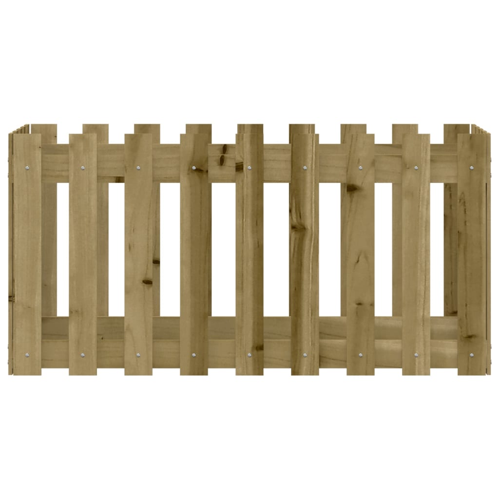 Fioriera Rialzata da Giardino 100x50x50 cm in Pino Impregnato | homemem39