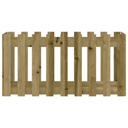 Fioriera Rialzata da Giardino 100x50x50 cm in Pino Impregnato | homemem39