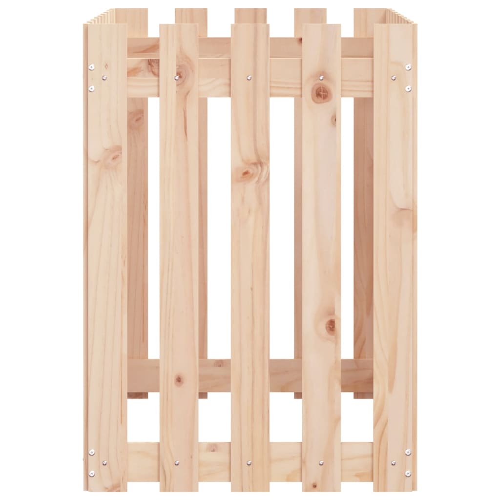 Fioriera Rialzata da Giardino a Recinzione 100x50x50 cm in Pino | homemem39