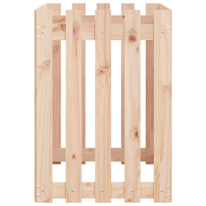 Fioriera Rialzata da Giardino a Recinzione 100x50x50 cm in Pino | homemem39