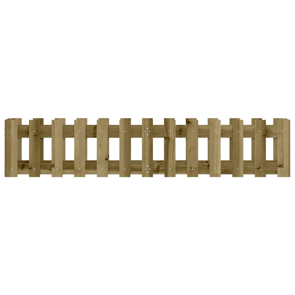 Fioriera da Giardino Recinzione 150x30x30cm Pino Impregnato | homemem39