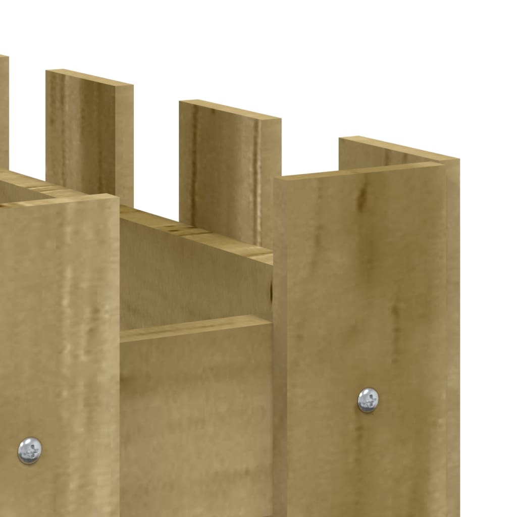 Fioriera da Giardino Recinzione 150x30x30cm Pino Impregnato | homemem39