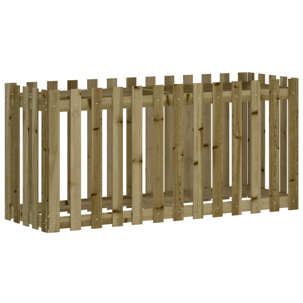 Fioriera da Giardino Recinzione 150x50x70cm in Pino Impregnato | homemem39
