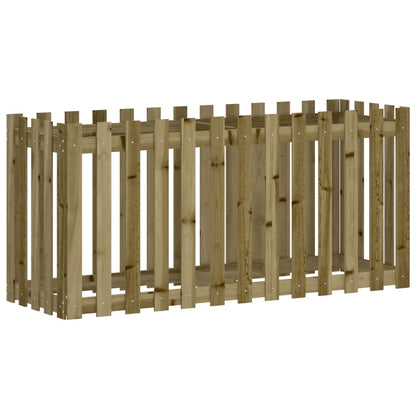 Fioriera da Giardino Recinzione 150x50x70cm in Pino Impregnato | homemem39