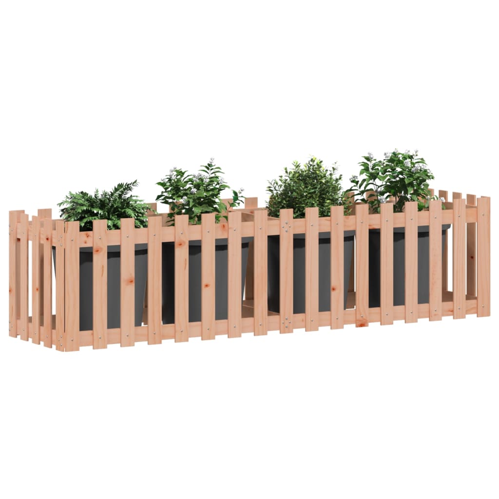 Fioriera da Giardino Recinzione 200x50x50cm Massello Douglas - homemem39