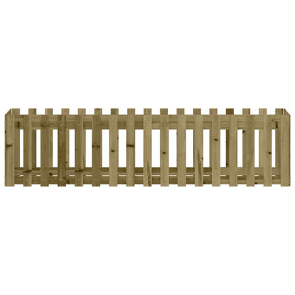 Fioriera da Giardino Recinzione 200x50x50cm Pino Impregnato