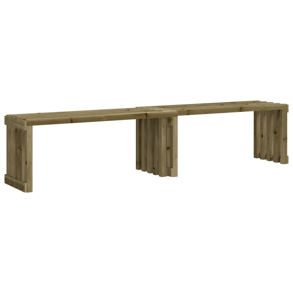 Panca da Giardino Estensibile 212,5x40,5x45 cm Pino Impregnato - homemem39