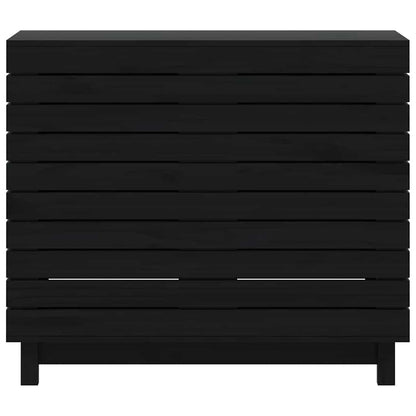 Cesto per Bucato 88,5x44x76 cm Legno Massello Pino - homemem39