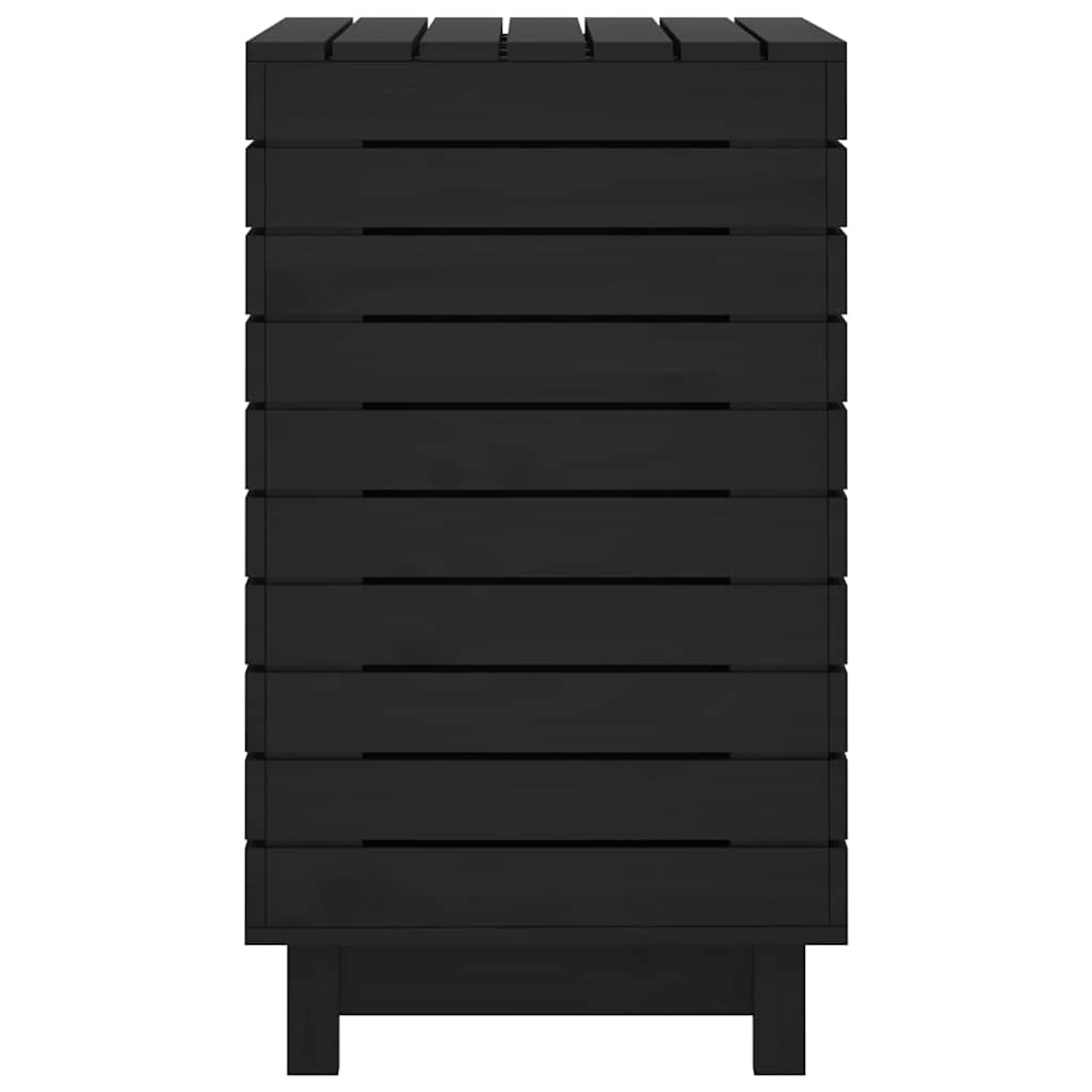 Cesto per Bucato 88,5x44x76 cm Legno Massello Pino - homemem39