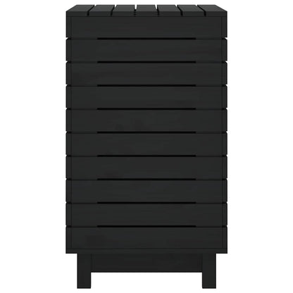 Cesto per Bucato 88,5x44x76 cm Legno Massello Pino - homemem39