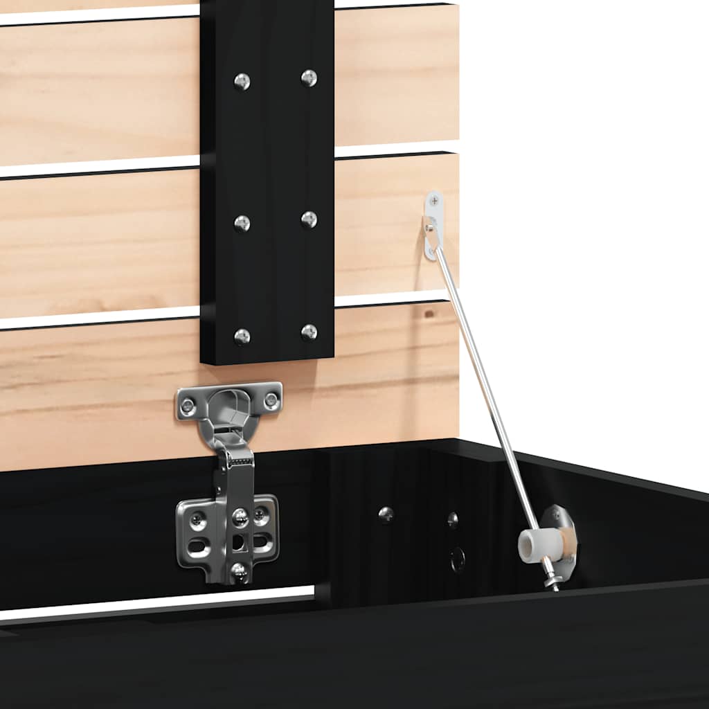 Cesto per Bucato 88,5x44x76 cm Legno Massello Pino - homemem39