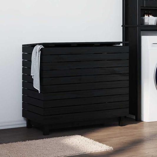 Cesto per Bucato Legno Massello Pino