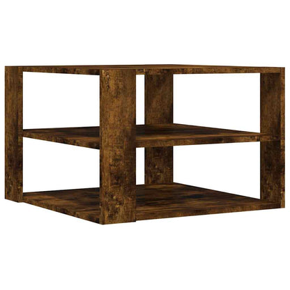 Tavolino Salotto Rovere Fumo 58x58x40 cm Legno Multistrato | homemem39