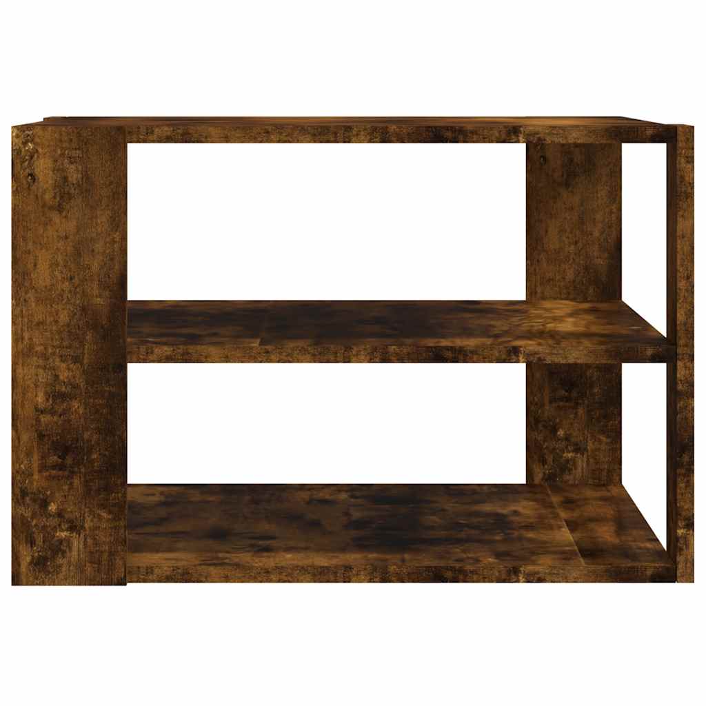 Tavolino Salotto Rovere Fumo 58x58x40 cm Legno Multistrato