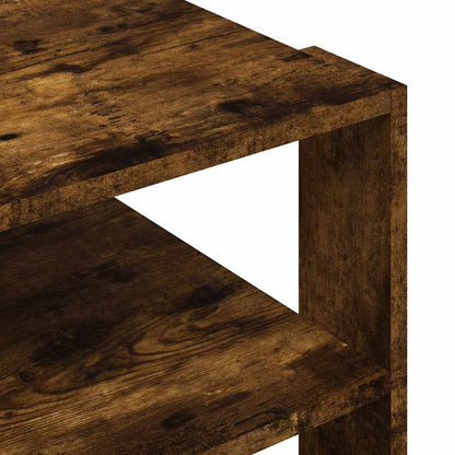 Tavolino Salotto Rovere Fumo 58x58x40 cm Legno Multistrato